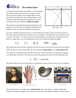 The Golden Ratio