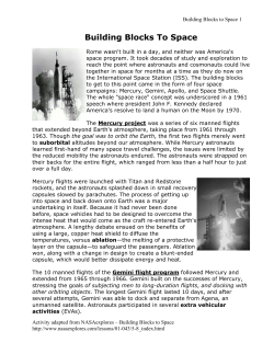 Building Blocks To Space