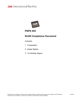 PQFN 4X5 RoHS Compliance Document