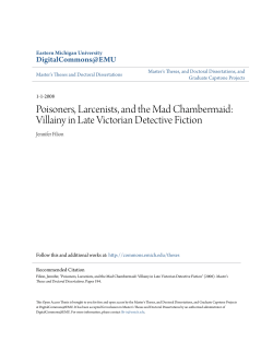 Poisoners, Larcenists, and the Mad Chambermaid: Villainy in Late
