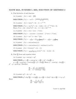 Solution for midterm 2