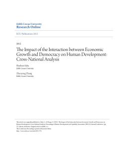 The Impact of the Interaction between Economic Growth and