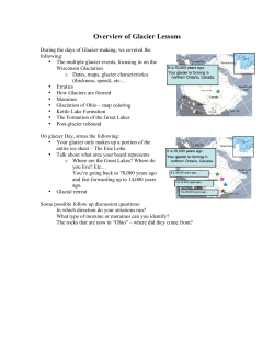 Overview of Glacier Lessons