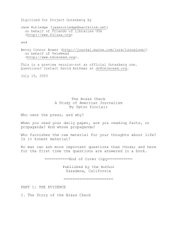The Brass Check - 400 Bad Request