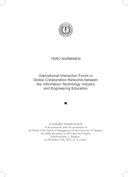 International Interaction Forms in Global Collaboration