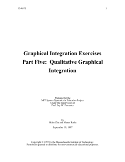 Graphical Integration Exercises Part Five: Qualitative Graphical