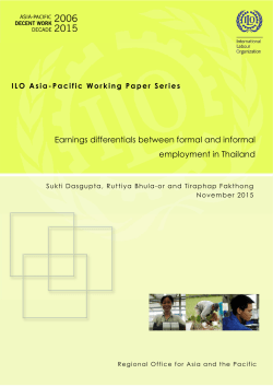 Earnings differentials between formal and informal
