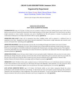 Summer 2014 Organized by Department