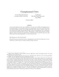 Unemployment Crises - American Economic Association