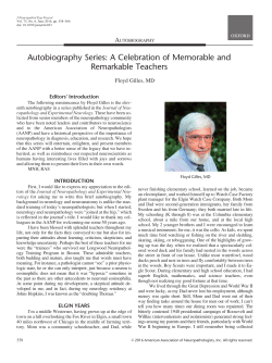 Autobiography Series: A Celebration of Memorable and Remarkable
