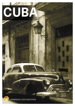 Cuba brochure - Caribbean Destinations