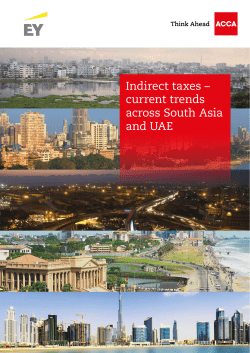 Indirect taxes &ndash; current trends across South Asia and