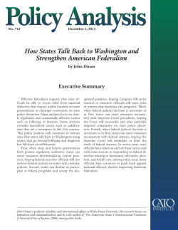 How States Talk Back to Washington and Strengthen