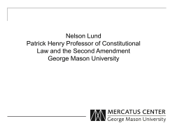 Nelson Lund Patrick Henry Professor of Constitutional Law and the