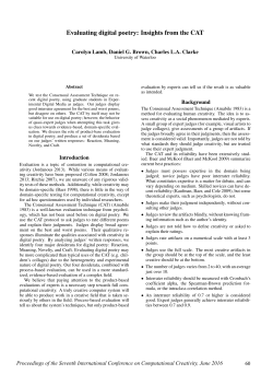 How digital poetry experts evaluate digital poetry