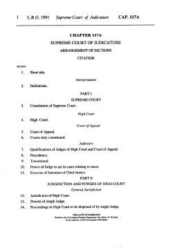 Cap. 117A Supreme Court of Judicature