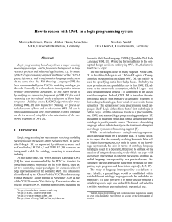 How to reason with OWL in a logic programming system