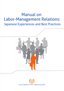 Manual on Labor-Management Relations