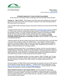 Students innovate to solve STEM challenges