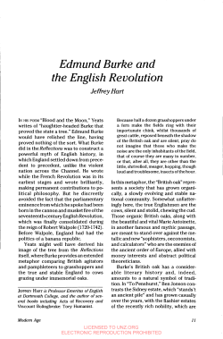 Edmund Burke and the English Revolution