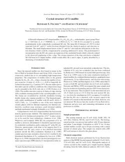 Crystal structure of Cr-mullite