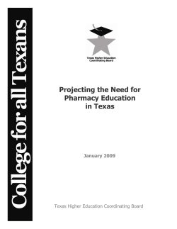 Projecting the Need for Pharmacy Education