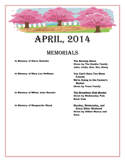 April, 2014 - Penn Hills Library