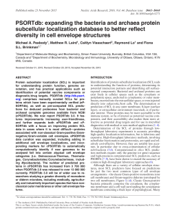 expanding the bacteria and archaea protein