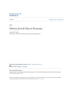 Historic Jewish Sites in Romania - SUrface