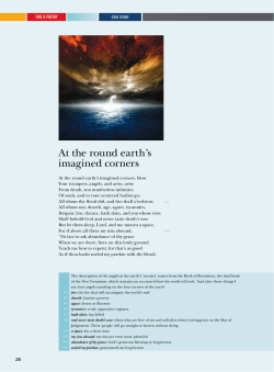 At the round earth`s imagined corners