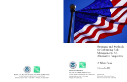 A White Paper - The National Graduate School of Quality Management