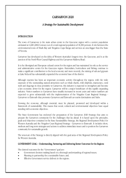 carnarvon 2020 - Shire of Carnarvon