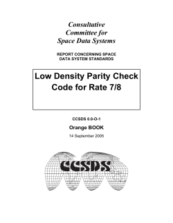 NASA GSFC Orange Book V 1.0 - ccsds cwe