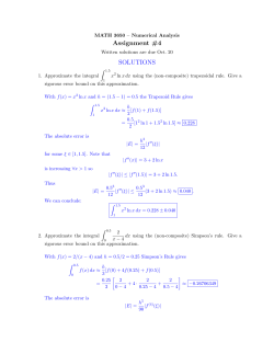Assignment #4 SOLUTIONS