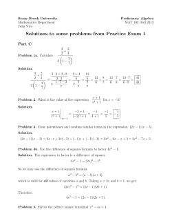 Solutions to some problems from Practice Exam 1