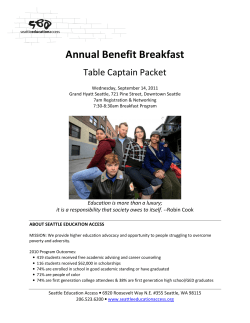Annual Benefit Breakfast - Seattle Education Access