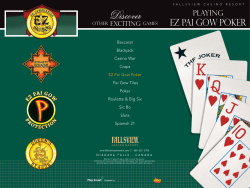 Gaming Guide - Fallsview Casino Resort