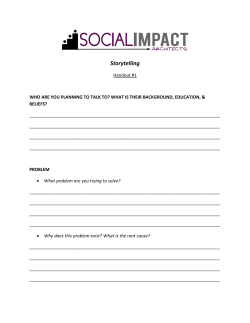 Story Telling Handouts &ndash; S. Smith - Texas Association of Charitable