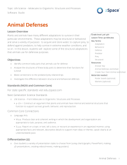 Animal Defenses