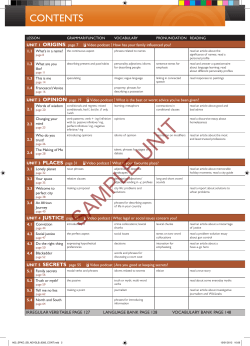 Contents - Pearson ELT Spain