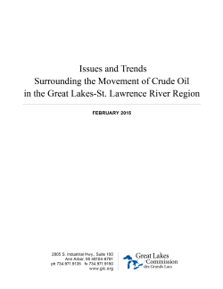Issues and Trends Surrounding the Movement of Crude Oil in the