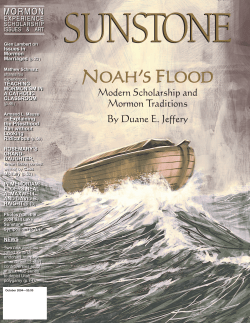noah`s flood - Sunstone Magazine