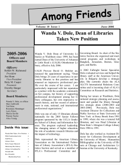 Newsletter Spring 2006