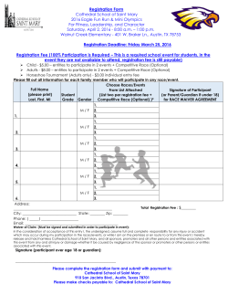 registration form in english - Cathedral School of Saint Mary