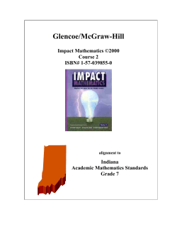 Academic Mathematics Standards Grade 7 — Impact
