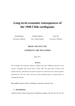 Long-term economic consequences of the 1960 Chile earthquake