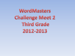 Directional prefixes