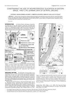 FIRST U-Pb (SHRIMP) DATA OF DETRITAL ZIRCONS