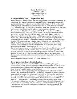 Larry Hart Collection &ndash; Audio/Visual Materials