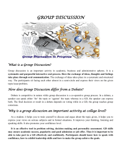 GROUP DISCUSSION